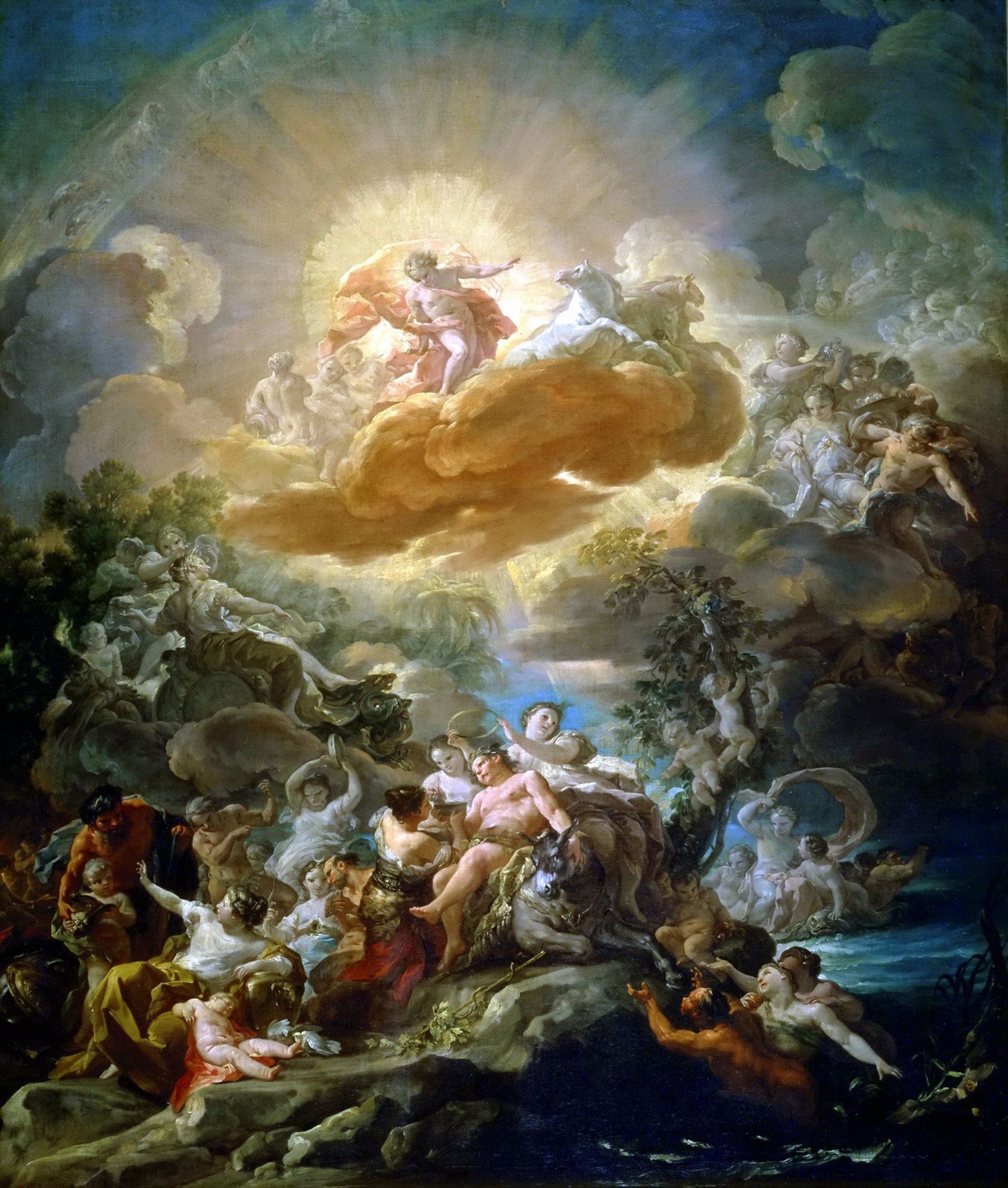 sunrise with the triumph of bacchus